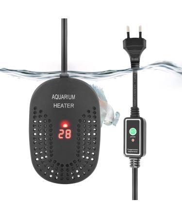FEDOUR 50W Mini Adjustable Aquarium Heater: Digital Fish Tank Heater with Protective Cover and Controller for 10-60L - Buy Online on GoSupps.com