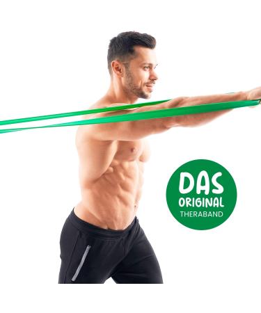 Original Therma Band Set - 4 Gymnastics Fitness Bands (2.5m) for Exercises & Physiotherapy | Includes Training Plan - Green Yellow Red Blue - Shop Now! - Buy Online on GoSupps.com
