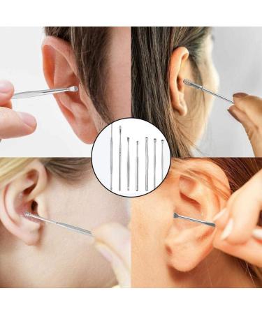 7Pcs/Set Stainless Steel Ear Wax Pickers Ear Cleaner Curette Care Tool Spoon Remover - Buy Online on GoSupps.com
