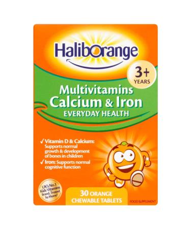 Haliborange Seven Seas Kids Multivitamins Calcium & Iron 30 Orange Flavour Chewable Tablets