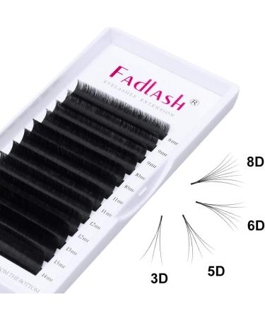 Fadlash Easy Fan 0.05-C Russian Eyelashes Extensions 15-20mm Mixed Length C Curl for Natural Look - Buy Online on GoSupps.com