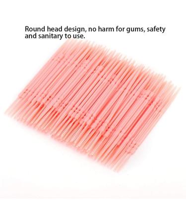 Verdant Touch Oral Care Toothpicks - Double Head Dental Floss Picks 1100 Pieces Box Pink Tooth Cleaning Tools - Buy Online on GoSupps.com