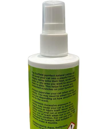 HOMELOX Garfield Crazy Catnip Spray 2 X 100ml Natural Catnip Oil Treat Dye & Alcohol Free - 2 X 100ml - Buy Online on GoSupps.com