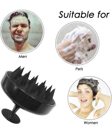 Sourcetone Scalp Massager Set - 2-Piece Shampoo Brush & Hand Massage Brush for Deep Relaxation & Hair Stimulation - Green & Black - Buy Online on GoSupps.com