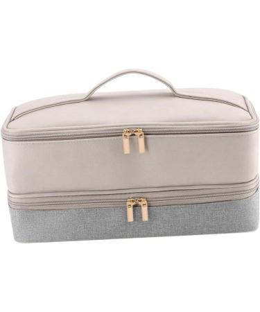 MERIGLARE Carrying Case for Hair Dryer Large Hair Stylist Suitcase Professional Double Layer Travel Bag for Hair Curler and Attachments - Buy Online on GoSupps.com