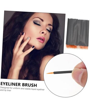 Gogogmee 100pcs Disposable Eyeliner Brush Eye Makeup Brush Eyeliner Applicator Cosmetic Brush Black Plastic - Buy Online on GoSupps.com