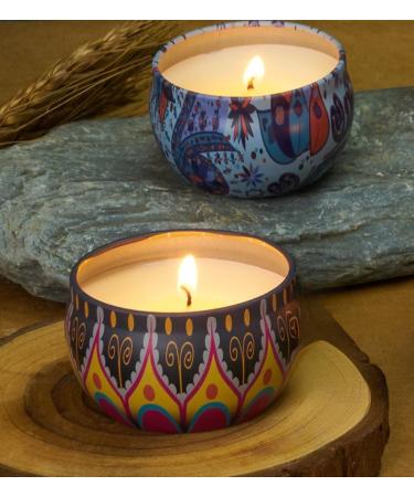 Scented Candles Gift Set for Women - Natural Soy Wax Aromatherapy Candles for Yoga Bath & Relaxation - Perfect Birthday Gift (Jasmine - Buy Online on GoSupps.com