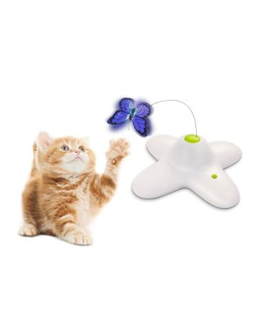 All for Paws Interactive Cat Toys Flutter Bug Cat Butterfly Toy Automatic Kitten Flying Toys Smart Cat Toy for Indoor Cats Classic