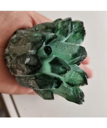 Crystal Rough Natural Crystal Rough Specimen Green Ghost Phantom Quartz Crystal Cluster Rock Stones Crystals ReikiSpecimen Home Decor GiftStone (Size : 400-500 g) - Buy Online on GoSupps.com