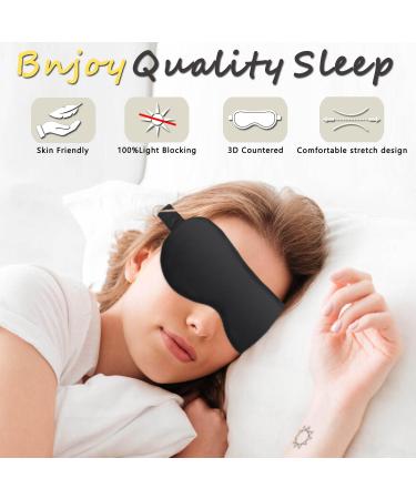 Buy 2 Pack Silk Sleep Masks | Soft Blackout Eye Cover for Travel & Naps International Shipping Available - Buy Online on GoSupps.com