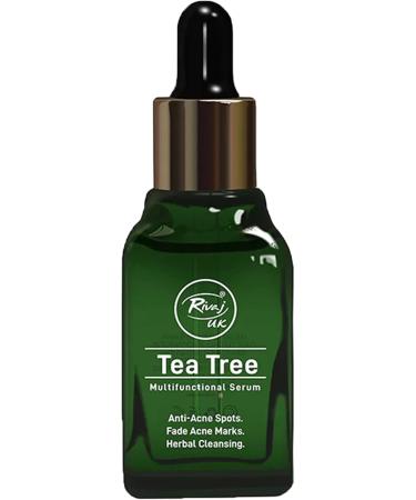 Rivaj Tea Tree Face Serum Clarifying & Anti-Acne Formula Reduces Breakouts & Controls Oil Soothing & Hydrating for Clear Skin 30ml - Buy Online on GoSupps.com