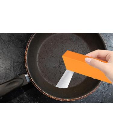 Stainless Steel Decontamination Artifact Eraser Reusable Rust Eraser Limescale Rust Glass Cleaning Eraser Magic Stainless Steel Stain Remover Eraser for Tough Stains and Dirt Orange1*3pcs - Buy Online on GoSupps.com