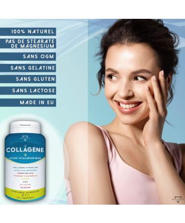 HYDROLIZED COLLAGEN 2000MG - 240 TABLETS | Collagen and Hyaluronic Acid | Collagen Hyaluronic Acid Coenzyme Q10 Vitamin C Biotin and Zinc for Skin Bones and Joints - Buy Online on GoSupps.com