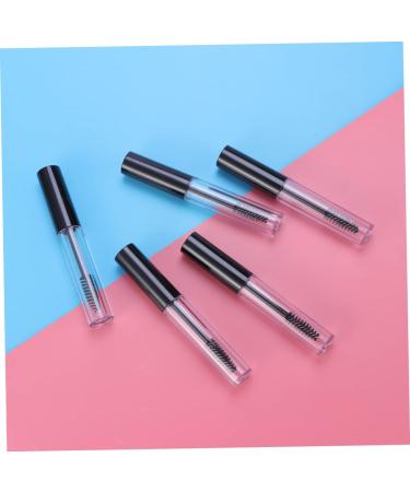 Outanaya 5pcs Eyelash Brush Tube Empty Lash Tube Clear Mascara Tube Empty Eyelashes Tube Empty Tube Black - Buy Online on GoSupps.com