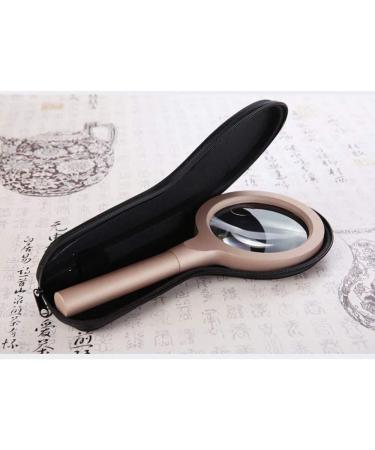 Magnifying Glasses Vision aids Handheld Magnifying Glass Can Magnify 10 20 Times Old Reading and Repair HD 12 LED Light Children's Mirror Bimetallic Frame Handle Stationery Office Supplies 1PCS - Buy Online on GoSupps.com