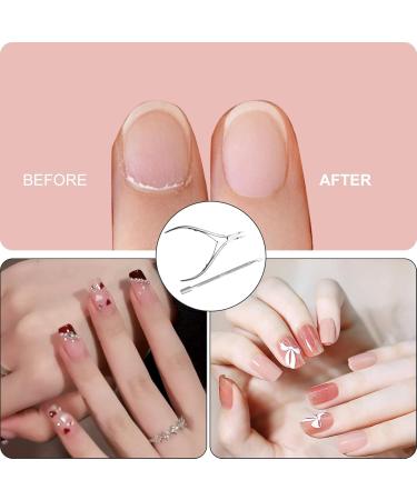 Cuticle Nipper and Double End Cuticle Pusher Tool Stainless Steel Nail Cuticle Remover Cuticle Trimmer Non-Slip Durable Dead Skin Clipper for Fingernails and Toenails Care - Buy Online on GoSupps.com