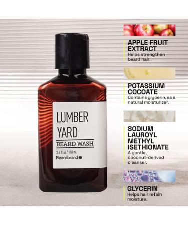 Beardbrand Beard Wash for Men - Anti Beard Dandruff & Deep Cleaning - 3.4 fl oz | Sandalwood & Cedar Oil - AS SEEN ON SHARK TANK - Buy Online on GoSupps.com