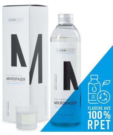 Cleanatics microfiber detergent for ski clothing functional clothing synthetic bedding sportswear compression stockings swimwear neoprene - fine detergent microfiber cloth (250 g)