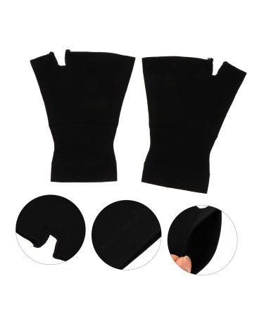 FRCOLOR Exercise Gloves for Men & Women | Black Carpal Tunnel Hand Sleeves & Rest Mittens Ideal for Fitness & Recovery - Buy Online on GoSupps.com