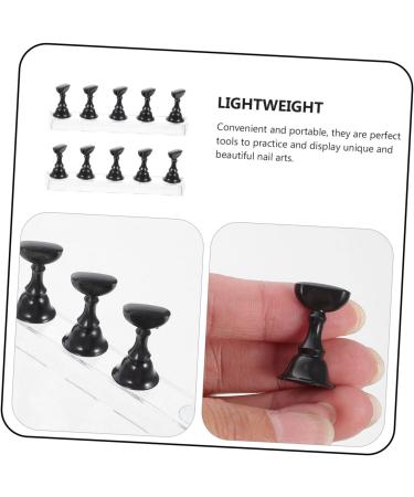2 Sets Nail Checkerboard Accessories Magnet Japanese 2.5x1.4x1.4cm Black - Buy Online on GoSupps.com