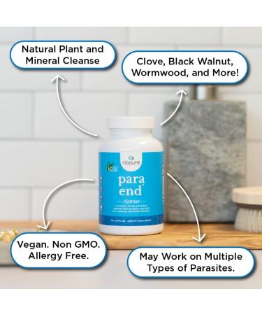 Nbpure ParaEnd - Potent Cleanse 90 Veggie Capsules | Detox & Digestive Support - Buy Online on GoSupps.com