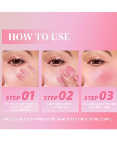 Black Blush Waterproof Black Cream Cheek Blush Nude Makeup Enhancer Cheek and Lip Blush Tint for Cheeks and Lips Beautifying - Buy Online on GoSupps.com