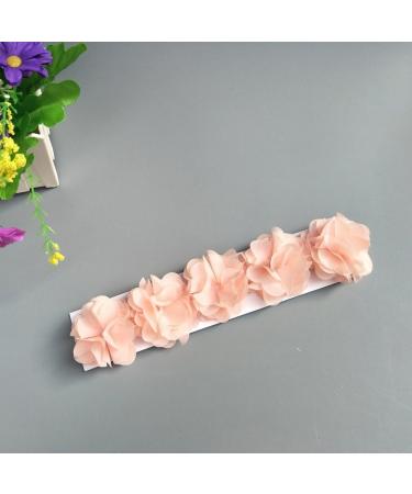 Fmeida Baby Girls Flower Headband | Stretchy and Soft Infant Hair Accessory for 4-24 Months | Floral Birthday Headband in White - Buy Online on GoSupps.com