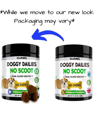 iKARMEL Doggy Dailies | Advanced Anal Gland Support Chews for Dogs | No Scoot Pet Supplements | Pumpkin Powder Fiber Digestion Tablets | Vet-Formulated | 120 Count - Buy Online on GoSupps.com