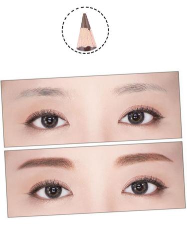 POPETPOP 2pcs Black Eyebrow Pencil Eyebrow Brush Pen Long Lasting Eyebrow Pencils Eyeliner Miss Girl Hardcore 1 count (Pack of 1) Brown - Buy Online on GoSupps.com