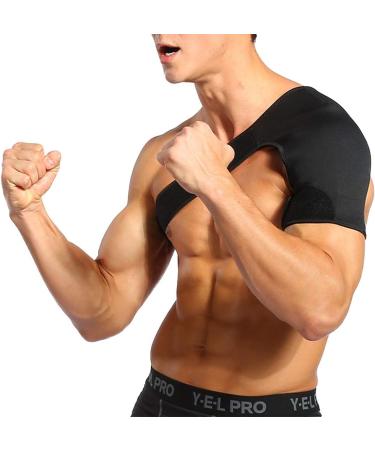Left Shoulder Support Brace Recovery Shoulder Stability Brace Support Wrap AC Joint Rotator Cuff Brace for Men and Women - Buy Online on GoSupps.com