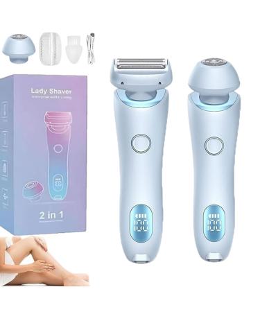 Duskofficial Razor Livora Silkglide Pro Razor Glide Pro 3.0 Razor Dusk Glide Pro Shaver 2 In 1 Electric Waterproof Shaver Razors Bikini Trimmer For Women Wet & Dry (Blue)