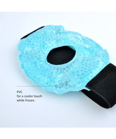 Adjustable Ice Pack Cooling Knee Brace for Pain Relief - Hot Cold Therapy Wrap for Joint Injuries - Meniscus Tear, Arthritis, Sprains & Swelling - Blue - Buy Online on GoSupps.com