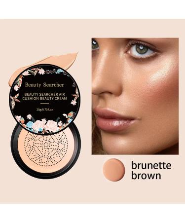 Mushroom Head Air Pillow CC Cream Foundation - Brightening Concealer & Moisturizing BB Cream for Even Skin Tone (Brunette Brown) - International Shipping Available - Buy Online on GoSupps.com