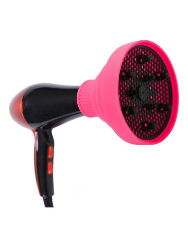 Best Diffuser Hair Dryer for Curly Hair | Universal Collapsible Silicone Attachment | Portable & Foldable - Hair Hunger (Pink) - Buy Online on GoSupps.com