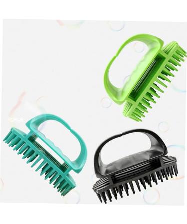 WOONEKY Shampoo Brush Set - 2 Pieces Scalp Massager & Hair Shampoo Brush (11x6 cm) - Green - Perfect for Scalp Care & Hair Health - International Shipping Available - Buy Online on GoSupps.com