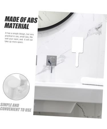 Shop Hapinary 4-Piece Shower Hooks Organizer - Razor & Brush Stands - Durable ABS Luffa Holder - No Punch White Design - International Shipping Available - Buy Online on GoSupps.com