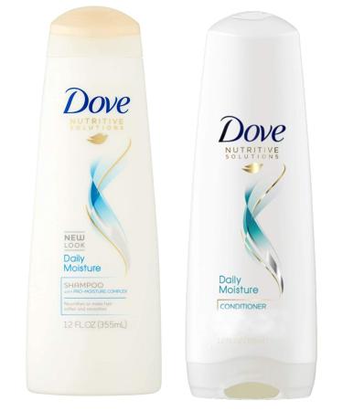 Dove Nutritive Solutions Daily Moisture Shampoo & Conditioner Combo - 12 oz | Hydrating Hair Care for Soft Smooth Locks | International Shipping Available - Buy Online on GoSupps.com