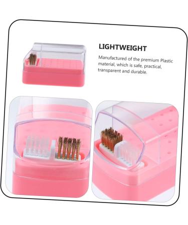 VINTORKY nail polish head box nail tech organizers and storage nail drill organizers nail grinding head holder nails drill bits nail supplies nail art salon goods plastic Accessories clean - Buy Online on GoSupps.com