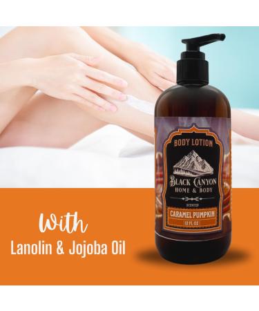 Black Canyon Caramel Pumpkin Scented Body Lotion with Lanolin and Jojoba Oil 12 Oz - Buy Online on GoSupps.com
