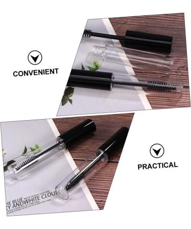PAMINGONO 16pcs Mascara Tube Empty Tube Mascara Cream Vials Mascara Clear Refillable Eyelash Bottle Plastic - Buy Online on GoSupps.com