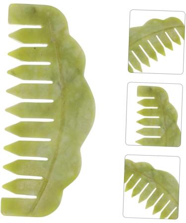 Magiclulu 4-Piece Massage Comb Set | Hand Massager & Gua Sha Jade Tools for Scalp & Face Care - Buy Online on GoSupps.com