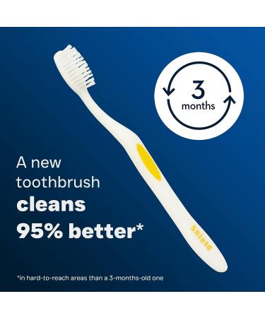 Shield Care Smokers Toothbrush - Expert Care Hard Bristles - Removes Stains - 4 Count - Buy Online on GoSupps.com