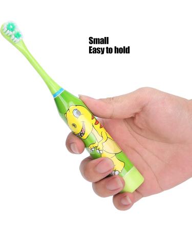 Kids Electric Toothbrush - Cartoon Pattern, Light Green - Oral Care for Children - Buy Online on GoSupps.com