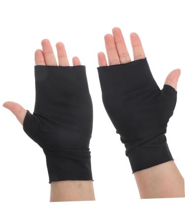 VINTORKY Gel Nail Lamp UV Gloves 2 Pairs sun gloves pink gloves nail UV gloves manicure gloves anti UV nail art supplies UV protective gloves for manicure nail art accessory Nylon gel - Buy Online on GoSupps.com