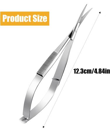 DARENYI Professional Stainless Steel Curved Cuticle Scissors | Eyebrow, Eyelash, Pedicure, Nose Hair, Beard Grooming Tool - Buy Online on GoSupps.com