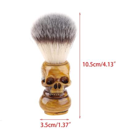 UNFAIRZQ Badger Hair Skull Shaving Brush | Handmade Wooden Handle | Perfect Gift for Men | International Shipping Available - Buy Online on GoSupps.com