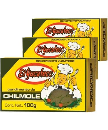 El Yucateco Chilmole Paste 100g (Pack of 3) / Mexican Habanero Roasted Chilli Peppers Paste For Cooking Meat Marinade - Buy Online on GoSupps.com