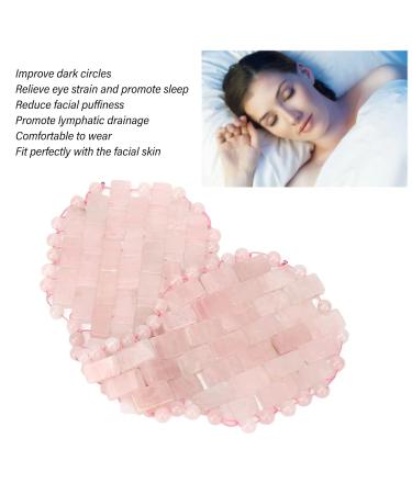 Verdant Touch Jadestone Eye Patch | Reusable Pink Facial Massage Eye Pads for Relaxation | International Shipping - Buy Online on GoSupps.com