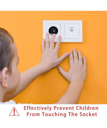 Yidax Outer Space Black Outlet Covers Baby Proofing - 24 Pack Childproof Socket Protectors for Home & Office - Easy Install 1.3x1.3 in - Buy Online on GoSupps.com