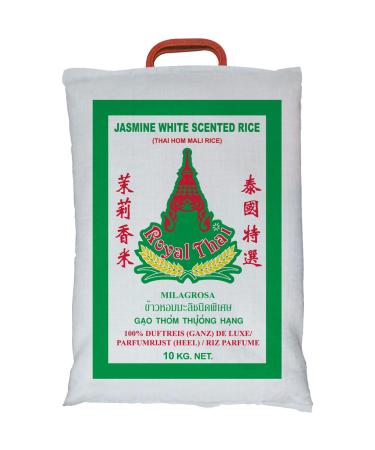 ROYAL THAI RICE - Long Grain Jasmine Fragrant Rice - 1 X 10 KG